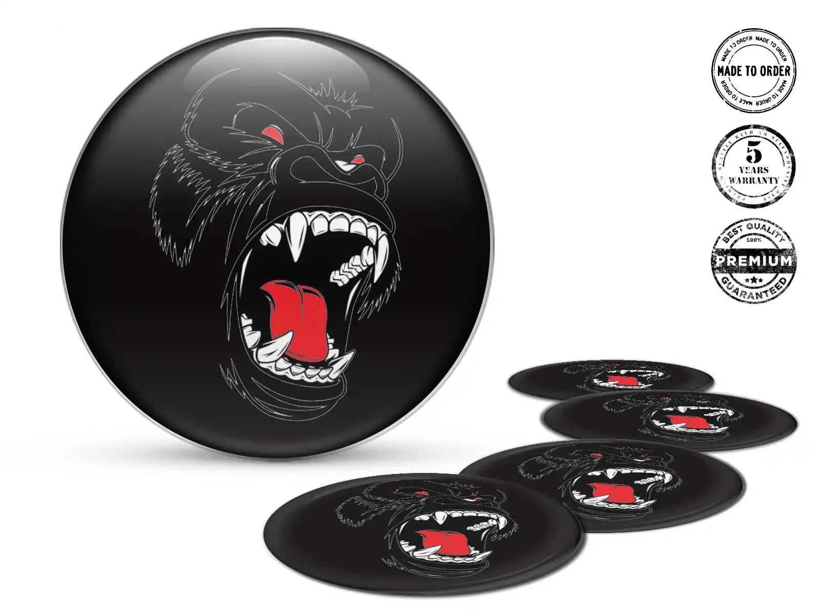 Logo Pegatina Tapacubos Núcleo Thrust Radiant Pro